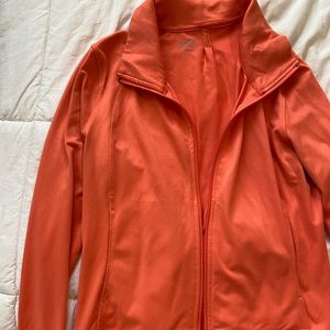 Coral zip up champion jacket